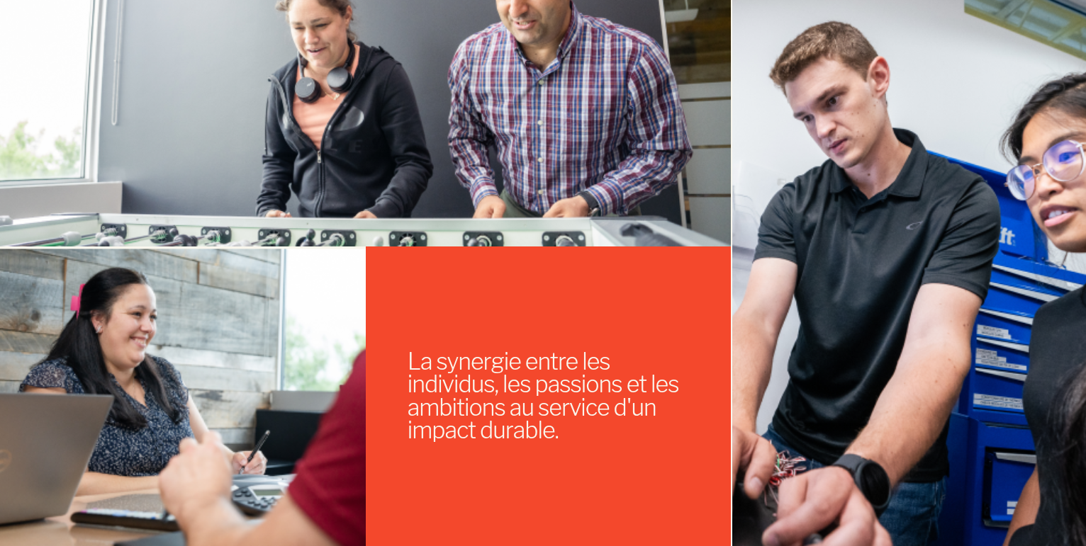 La synergie entre les individus, les passions et les ambitions au service d'un impact durable.